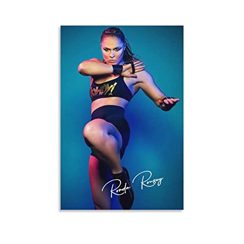 Poster sur toile Ronda Rousey décoration murale moderne pour salon et chambre 60x90