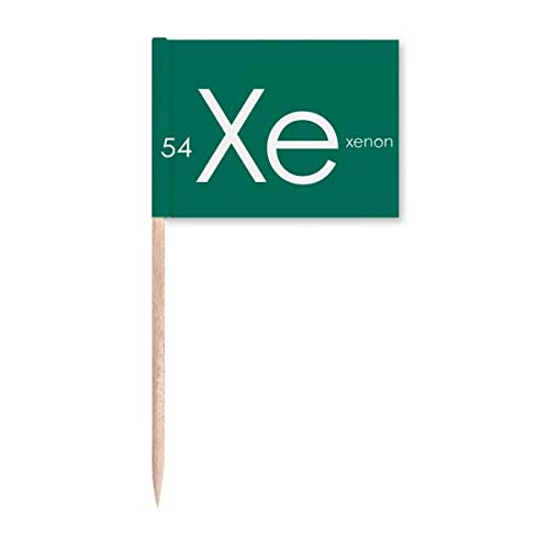 offbb Quimica Elementos periodo Mesa Gas Raro Xenon Xe Palillo de Dientes s Marcador Topper Decoración del Partido