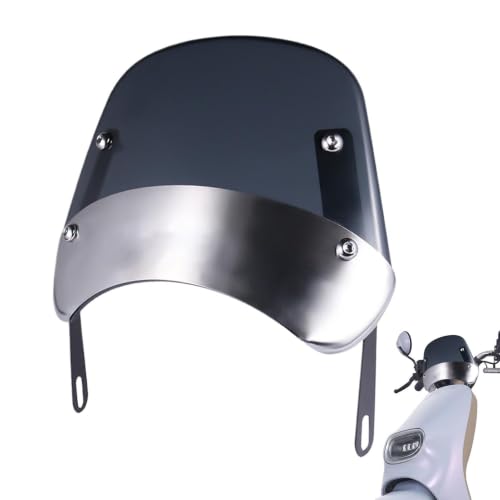 Déflecteur de Vent pour Moto Scooter Bobber | Bulle de Protection Guidon Universelle