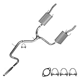 Northeastern Exhaust Stainless Steel Resonator Muffler Pipe System Kit Fits 2006-2011 Chevy Impala