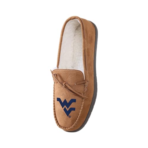 Image of FOCO NCAA Mens NCAA College Team Logo Moccasin Slippers