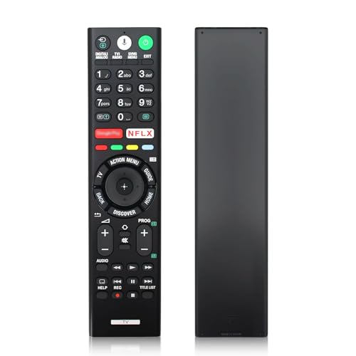 Ersatz Fernbedienung Sony Ersatz Universalfernbedienung Sony Bravia mit Sprachsteuerung und Bluetooth Kompatibel mit alle 4K UHD LED LCD HD Smart TVs, Bravia-TV