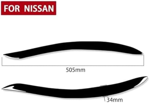 Sourcils de phares pour Nissan 200Sx S15 1999-2002 en ABS style paupières de voiture 1 paire - 5