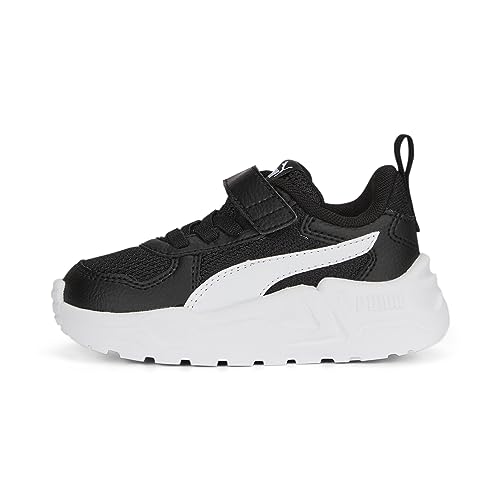  PUMA Trinity Lite AC+ Inf, Scarpe da Ginnastica Unisex-Bimbi 0-24, Black Black White, 23 EU