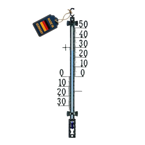 TFA Dostmann Analoges Thermometer, 12.5000, aus Metall, wetterfest, 16, 5cm...