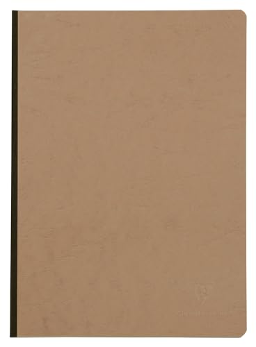 Clairefontaine 79140C Collection Nomaddict (ex Age Bag) Un Carnet Cousu Dos Toilé Tabac - A4 21x29,7 cm - 192 Pages Unies Blanches - Papier 90 g - Couverture...