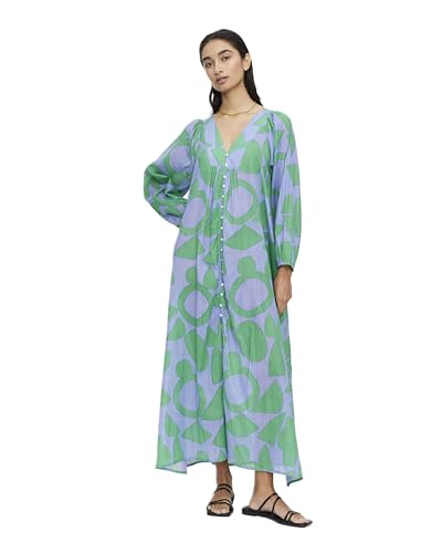 Robe longue de plage africaine géométrique Compania Fantastica pour été