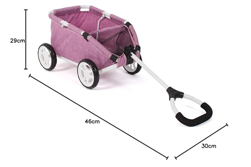 Bayer Chic 2000 Ziehwagen Skipper Jeans pink | 660-62, 46 x 30 x 29 cm