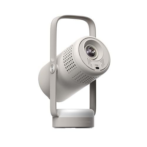 XGIMI Mini Videoprojecteur Portable Intelligent Vibe One Batterie Intégrée 1080P, Compatible avec Google TV & Netflix, Sound by JBL, Autofocus, Projecteur HD d’extérieur pour la Maison(Cloud Ash)