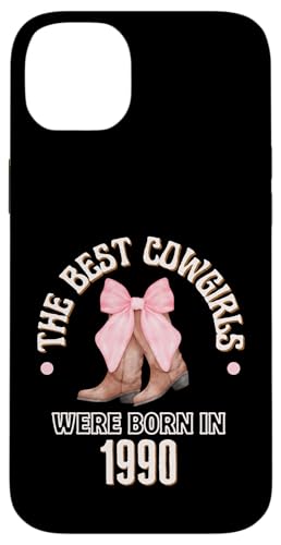 Best Cowgirls Were Born In 1990 Western Birthday Girl �M�t�g �X�}�z�P�[�X iPhone 14 Plus �p