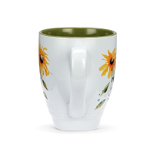 Taza de cerámica Stoneware color girasol 414 ml miniatura 3