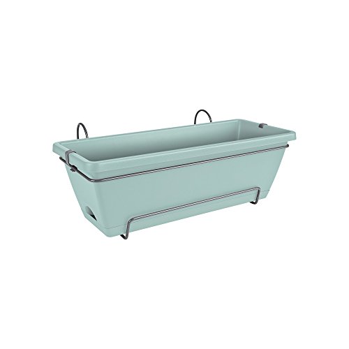 Elho Barcelona all-in-One Fioriera, Menta, 50 x 28.6 x 21.4 cm, Colore: Menta
