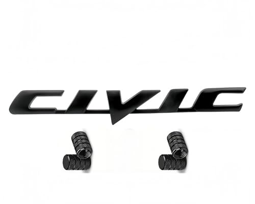 Image of 3D Civic Metal Letter Emblem Badge, Car Trunk Sticker Decal Fit for Honda Civic