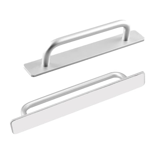 Manija de mueble autoadhesiva, de 150 mm, mango de mueble de aleación de aluminio, sin taladrar, asas para muebles, manijas de puerta corrediza para cocina, armario de dormitorio