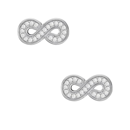 Boucles d'oreilles Fossil Infinity argent 925 au design d'exception