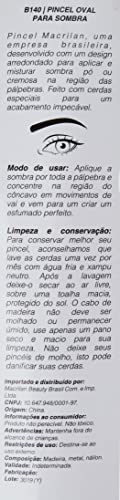 Macrilan Pincel Profissional Oval Para Sombra - Linha B - B140