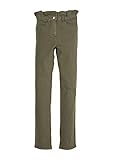im Regular Fit s.Oliver Mädchen Paperbag-Hose mit Straight Leg Khaki 152.Slim