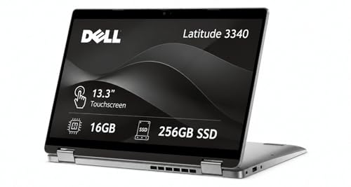 Image of Dell Latitude 3340 3000 2-in-1 Business Laptop (13.3 inch FHD Touchscreen, Intel i5-1335U (> i7-1255U), 16GB DDR5 RAM, 256GB SSD), 1080p IR Webcam, Intelligent Audio, Flip Convertible Yoga, Win 11 Pro