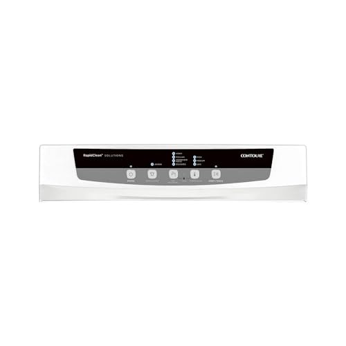 Image of CONTOURE 24 inch Stackable Electric Dryer, White - Compact Front Load, 13.2 lb Capacity, 120V, Stainless Steel Drum, Digital Controls, RV & Small Space Compatible