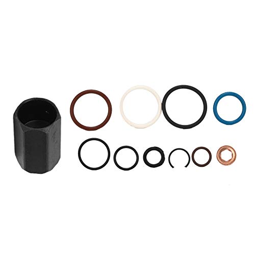 Sunydog Kit de la Junta Tórica de Goma Sello del Inyector de con Sello del Inyector para Motores de Potencia de 6.0L, Vida útil de Alta Resistencia Anticorrosión Larga Vida útil