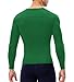 SPVISE Kelly Green Compression Shirt Men Long Sleeve Workout Tops Sun Protection Dry Fit Gym Basketball Undershirts Baselayer