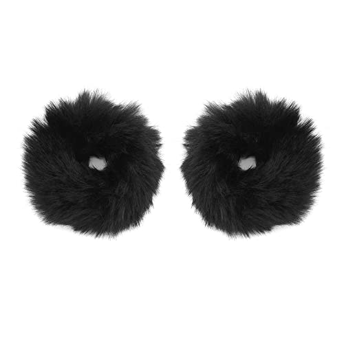 Gehena by Estele Hair Accessories Stylish Black Fluffy Soft Fur Elastic Hair Accessories Hair Rubber Bands for Girls and Women(Pack of 2)-RB-29/2 (B0B5217N8L) Amazon Price History, Amazon Price Tracker