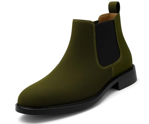 Image of Kraasa Men's Slip On Fashion Chelsea Boots | High Tops, Soft Cushioned Insole, Comfortable Fit, Trendy, Stylish Boots