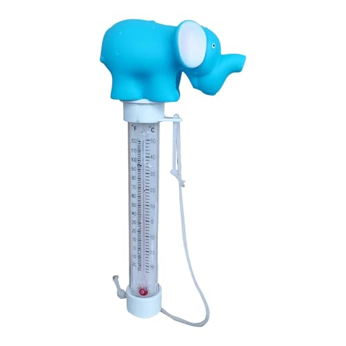 プールフロート温度ゲージ - プールブイ温度センサー | ブイプール温度計 | 漫画スタイルの水温計 | 大型で簡単で正確な読み取り水温計 スパ用 Aqu