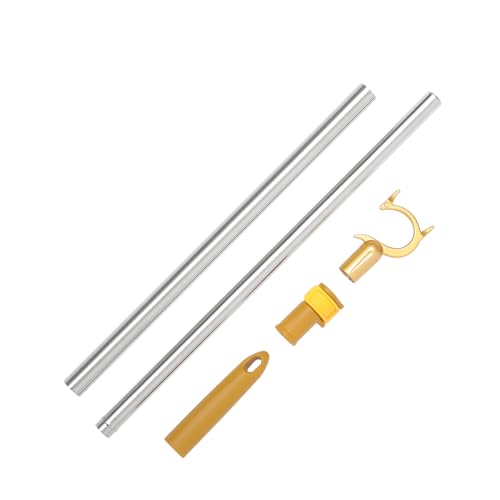 CLISPEED Tendedero Telescópico para Ropa de Armario de Aleación Cierre, Barra Extensible de 64-101 Cm en Color Dorado, Suministro de Secado Ajustable para Uso Doméstico y Balcón