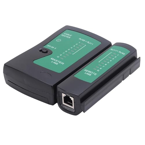 Image of Inditrust Network Cable Tester, RJ45 And RJ11 Lan Tester With 9V Battery, LED Indicators RJ12 CAT5 CAT6 UTP Ethernet