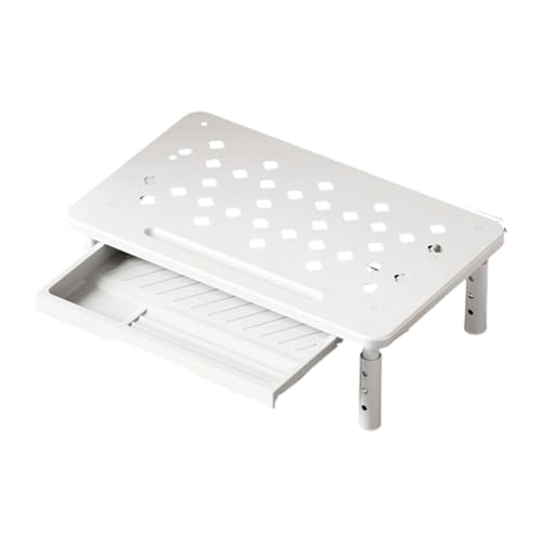 Support de moniteur réglable en métal avec rangement pour bureau - 8