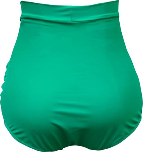Image of COCOPEAR Women's Ruched High Waisted Bikini Bottom Retro Vintage Swim Short Tankinis