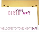 UUEFKTN Popular Birthday Cards, Culture Happy Birthday Card For Him Her, Posters for Birthday Decorations, Sweet Birthday Gifts for Women Girls