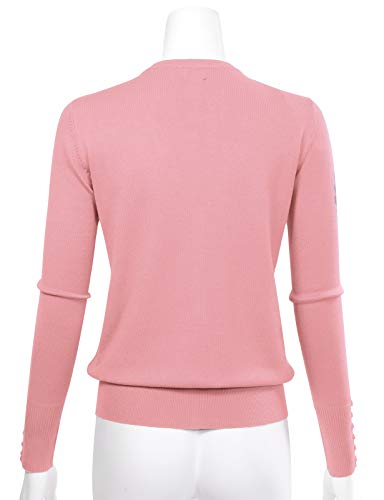 Image of Allsense Women's Long-Sleeve V-Neck Cardigan Sweater | Button Down, Lightweight Soft Knit