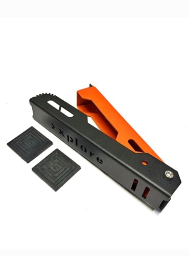 Image of Xplore Moto Jack for Bike Chain Maintenance, Cleaning, and Puncture Check Assistance - Compatible with Double-Sided Swingarm Bikes, Motorcycles Under 300kg (Orange)