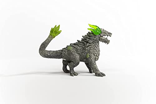 SCHLEICH ELDRADOR Creatures | Steindrache 70149 | ELDRADOR Monster Spielfigur mit beweglichem Kiefer und drehbarem Schwanz | tolles Geschenk für Kinder | ab 7 Jahren | 18 x 8 x 14 cm