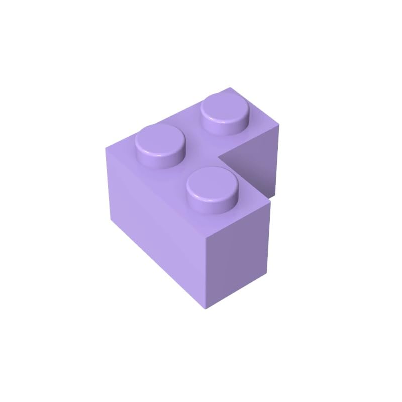 Gobricks GDS-572 Brick 2x2 Corner 50PCS Compatible with Lego 2357 DIY Parts and MOC Components for Major Brick Brands Color?Lavender 325