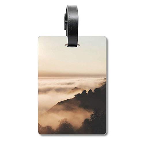 Étiquette d'identification pour valise Sunrise motif coucher de soleil en plastique souple