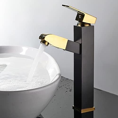 Mitigeur de cuisine noir et or haut de gamme avec douchette