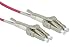 Produktbild ROLINE LWL-Kabel 50/125µm OM4, LC/LC, Low-Loss-Stecker, violett, 1 m