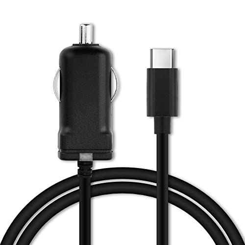 subtel Chargeur GPS Allume-Cigare Voiture USB C Type C 2.4A Compatible avec Garmin DriveSmart 66/76 / 86, Camper 795, dezl LGV710, Drive 53 5V Cable 1.1m Charge Auto 12V...