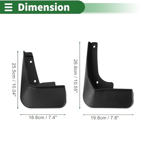 Image of Motoforti Mud Flaps Splash Guards Mud Guards for Buick Lacrosse 2023-2024 W /Mount Accessories