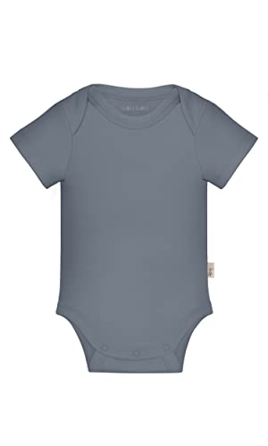 Image of KOH KOH Kids Short Sleeve Cotton Solid Lap Shoulder Baby Bodysuit