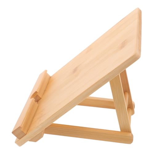 SHOWERORO Elegant Menu Frame Sign Holder Desktop Display Sign Holder Bamboo Material