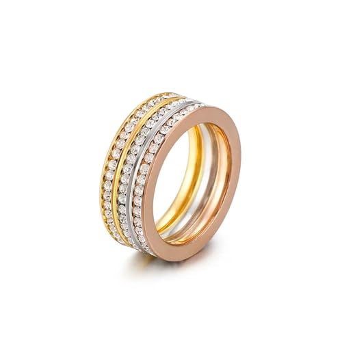 Bague zircon multicouche kr47882-k : le luxe durable sans irritation