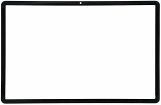Outer Front Screen Glass Lens Cover Replacement for Samsung Galaxy Tab S7 FE 2021 12.4 inch Tablet (NO Touch Digitizer Glass, NO LCD Display) (Black)