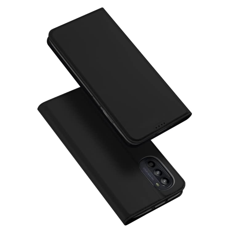 SkyTree Case for Motorola Moto G52, Ultra Fit Flip Folio Leather Case Cover with [Kickstand] [Card Slot] Magnetic Closure for Motorola Moto G52 – Black