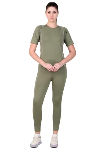 Image of Benzos Women's Body Fitted Gym Running Sports Track Suit | Regular Casual Fit | Track Suit for Girls & Women | Fabric - Polyester Blend
