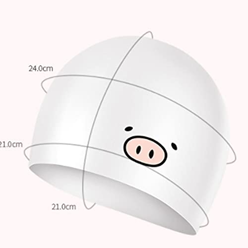Bonnet de bain extra large en tissu pour homme et femme - Bonnet de natation pour cheveux longs - Bonnet de bain élastique en silicone pour adulte