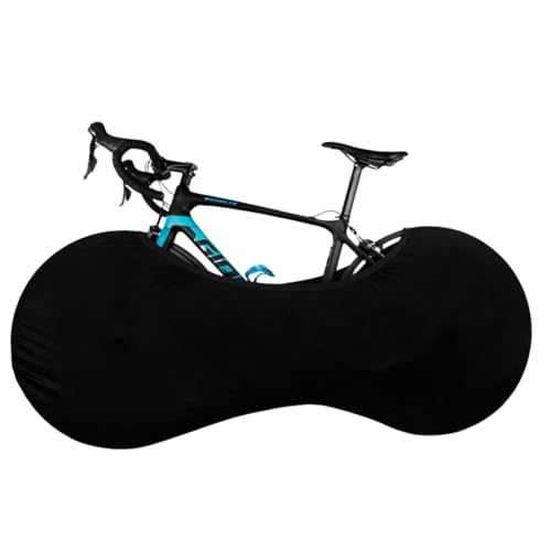 せんふう ロードバイクカバー 自転車 カバー 汚れ防止 室内保管 車載 輸送 大径車用 ストレッチ素材 ブラック